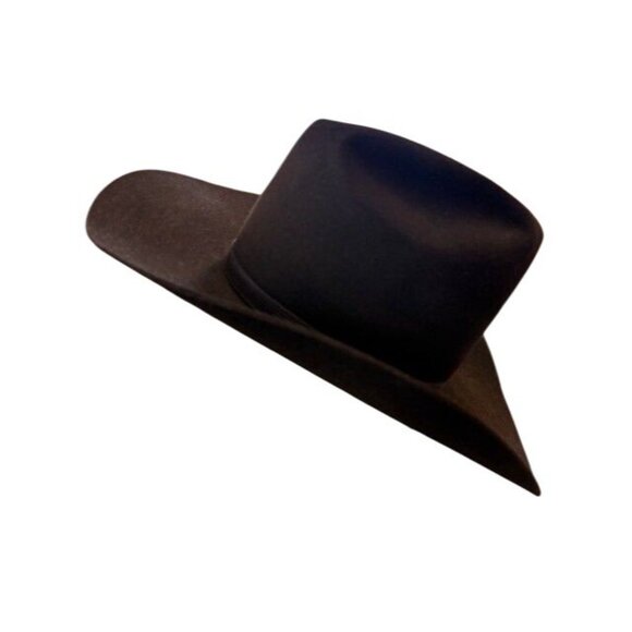 Resistol 7 1/8 XX Beaver Felt Cowboy Hat Western Style Brown - Picture 3 of 9